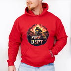 Fire Dept Circle Design - Firefighter Unisex Crewneck T-Shirt Sweatshirt Hoodie