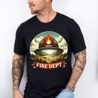 Fire Dept Design - Firefighter Unisex Crewneck T-Shirt Sweatshirt Hoodie