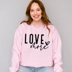 Love More - Valentines Theme Unisex Crewneck T-Shirt Sweatshirt Hoodie