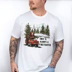 Once & Always a Firefighter Firetruck Design - Firefighter Unisex Crewneck T-Shirt Sweatshirt Hoodie
