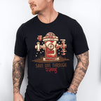 Save Live Through Training Fire Hydrant Design - Firefighter Unisex Crewneck T-Shirt Sweatshirt Hoodie