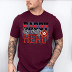 Daddy Is My Hero - Firefighter Unisex Crewneck T-Shirt Sweatshirt Hoodie