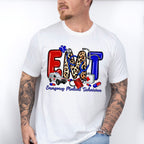 EMT Leopard Design - EMT Unisex Crewneck T-Shirt Sweatshirt Hoodie