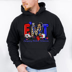 EMT Leopard Design - EMT Unisex Crewneck T-Shirt Sweatshirt Hoodie