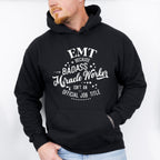Badass Miracle Worker - EMT Unisex Crewneck T-Shirt Sweatshirt Hoodie