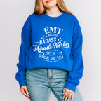 Badass Miracle Worker - EMT Unisex Crewneck T-Shirt Sweatshirt Hoodie