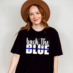 Back The Blue - Police Unisex Crewneck T-Shirt Sweatshirt Hoodie