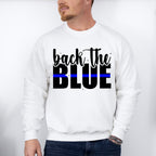 Back The Blue - Police Unisex Crewneck T-Shirt Sweatshirt Hoodie