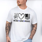 Peace Love Police Design - Police Unisex Crewneck T-Shirt Sweatshirt Hoodie