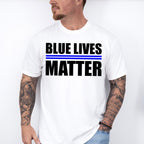 Blue Lives Matter - Police Unisex Crewneck T-Shirt Sweatshirt Hoodie
