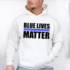 Blue Lives Matter - Police Unisex Crewneck T-Shirt Sweatshirt Hoodie