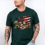 Boots Army Dad Design - Military Unisex Crewneck T-Shirt Sweatshirt Hoodie