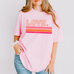 LOVE Stripes Design - Valentines Theme Unisex Crewneck T-Shirt Sweatshirt Hoodie