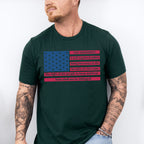 US Flag 2nd Amendment Design - Military Unisex Crewneck T-Shirt Sweatshirt Hoodie