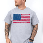 US Flag 2nd Amendment Design - Military Unisex Crewneck T-Shirt Sweatshirt Hoodie