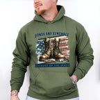 Honor And Remember Because Of The Brave - Military Unisex Crewneck T-Shirt Sweatshirt Hoodie