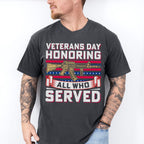 Veterans Day Honoring All Who Served - Military Unisex Crewneck T-Shirt Sweatshirt Hoodie