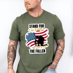 Stand For The Flag - Military Unisex Crewneck T-Shirt Sweatshirt Hoodie