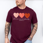 Love Never Fails - Valentines Theme Unisex Crewneck T-Shirt Sweatshirt Hoodie