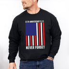 21th Anniversary 9.11 Never Forget - Military Unisex Crewneck T-Shirt Sweatshirt Hoodie