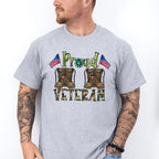 Proud Veteran Design - Military Unisex Crewneck T-Shirt Sweatshirt Hoodie