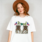 Proud Veteran Design - Military Unisex Crewneck T-Shirt Sweatshirt Hoodie