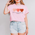 Love Never Fails - Valentines Theme Unisex Crewneck T-Shirt Sweatshirt Hoodie