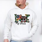 Love My Veteran - Military Unisex Crewneck T-Shirt Sweatshirt Hoodie