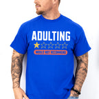 Adulting One Star Would Not Recommend - Funny Unisex Crewneck T-Shirt Sweatshirt Hoodie