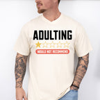 Adulting One Star Would Not Recommend - Funny Unisex Crewneck T-Shirt Sweatshirt Hoodie