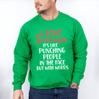 I Love Sarcasm - Funny Unisex Crewneck T-Shirt Sweatshirt Hoodie