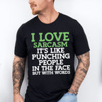 Punching People In The Face But With Words - Funny Unisex Crewneck T-Shirt Sweatshirt Hoodie