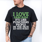 Punching People In The Face But With Words - Funny Unisex Crewneck T-Shirt Sweatshirt Hoodie