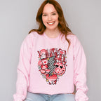 Valentines Day Doodles Design - Valentines Theme Unisex Crewneck T-Shirt Sweatshirt Hoodie