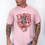 Valentines Day Doodles Design - Valentines Theme Unisex Crewneck T-Shirt Sweatshirt Hoodie