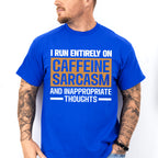 Caffeine Sarcasm And Inappropriate Thoughts - Funny Unisex Crewneck T-Shirt Sweatshirt Hoodie