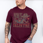 Howdy Valentine - Valentines Theme Unisex Crewneck T-Shirt Sweatshirt Hoodie