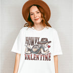 Howdy Valentine - Valentines Theme Unisex Crewneck T-Shirt Sweatshirt Hoodie