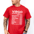 Virgo Nutrition Facts - Zodiac & Horoscopes Unisex Crewneck T-Shirt Sweatshirt Hoodie