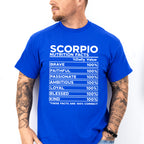 Scorpio Nutrition Facts - Zodiac & Horoscopes Unisex Crewneck T-Shirt Sweatshirt Hoodie