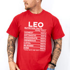 Leo Nutrition Facts - Zodiac & Horoscopes Unisex Crewneck T-Shirt Sweatshirt Hoodie