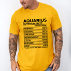 Aquarius Nutrition Facts - Zodiac & Horoscopes Unisex Crewneck T-Shirt Sweatshirt Hoodie