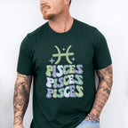 Groovy Pisces Design - Zodiac & Horoscopes Unisex Crewneck T-Shirt Sweatshirt Hoodie