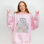 Groovy Cancer Design - Zodiac & Horoscopes Unisex Crewneck T-Shirt Sweatshirt Hoodie