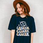 Groovy Cancer Design - Zodiac & Horoscopes Unisex Crewneck T-Shirt Sweatshirt Hoodie