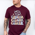 Groovy Cancer Design - Zodiac & Horoscopes Unisex Crewneck T-Shirt Sweatshirt Hoodie