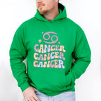Groovy Cancer Design - Zodiac & Horoscopes Unisex Crewneck T-Shirt Sweatshirt Hoodie