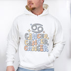 Groovy Cancer Design - Zodiac & Horoscopes Unisex Crewneck T-Shirt Sweatshirt Hoodie