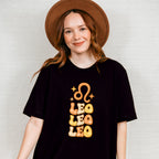 Groovy Leo Design - Zodiac & Horoscopes Unisex Crewneck T-Shirt Sweatshirt Hoodie