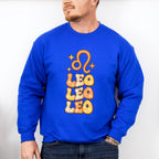 Groovy Leo Design - Zodiac & Horoscopes Unisex Crewneck T-Shirt Sweatshirt Hoodie